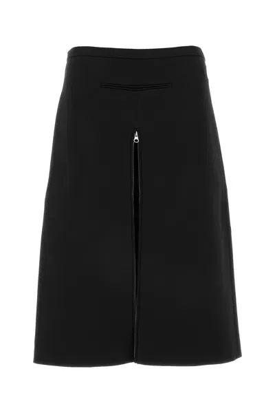 Courrèges Tailored Zipped Twill Skirt-40 Nd Courreges Female In Black