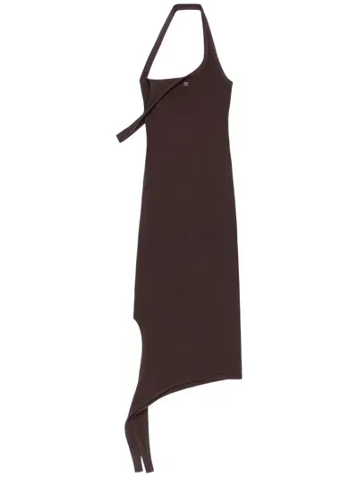 Courrèges Undressed Dress In Brown