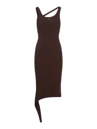 Courrèges Undressed Dress In Brown