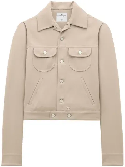 Courrèges Uniform Jacket In Nude