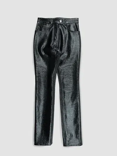 Courrèges Vinyl Pants In Black