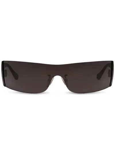 Courrèges Vision 2 Shield Sunglasses In Black