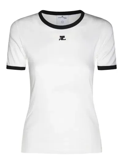 Courrèges White Cotton T-shirt