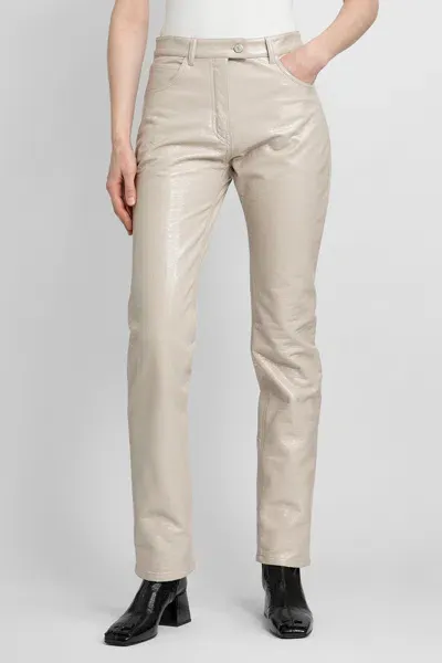 Courrèges Woman Beige Trousers