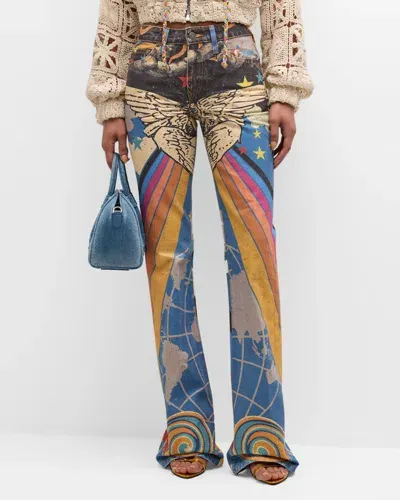 Cout De La Liberte Camila Circus Angel Printed Pants In Multi 519