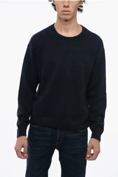 Covert Solid Color Crewneck Sweater In Black