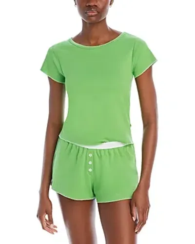 Cozyland Suzie Cotton Short Pajama Set In Kiwi