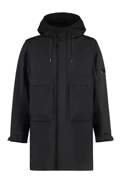 C.p. Company Hooded Parka In Black