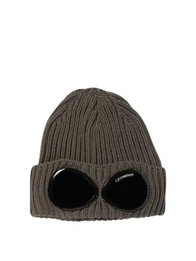 C.p. Company C.p.company "goggle"  Extra Fine Merino Wool Beanie In Gray