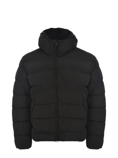 C.p. Company Down Jacket "chrome-r Goggle" In Black