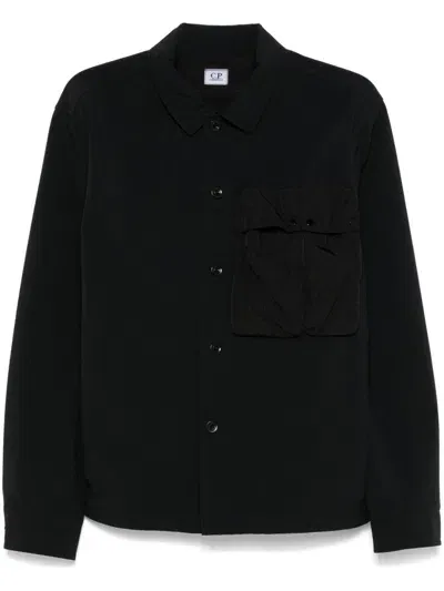 C.p. Company Gd Shell Shirt Jacket In Black