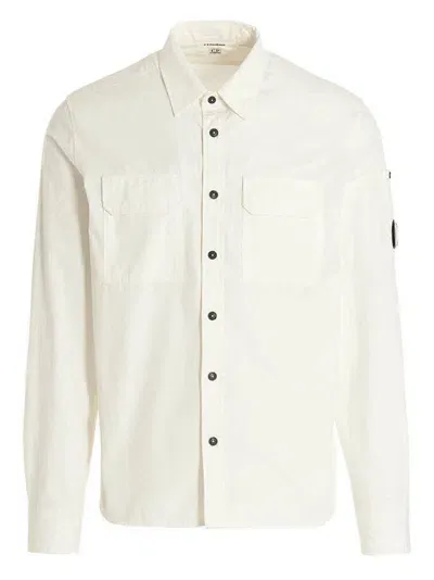 C.p. Company Buttoned Long In White