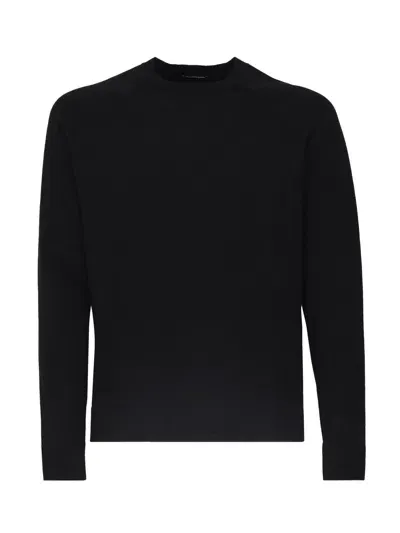 C.p. Company Metropolis Sweater In Cotton In Black