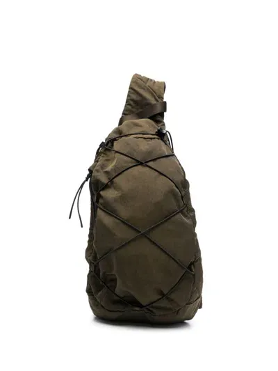 C.p. Company Nylon Crossbody Rucksack In Green