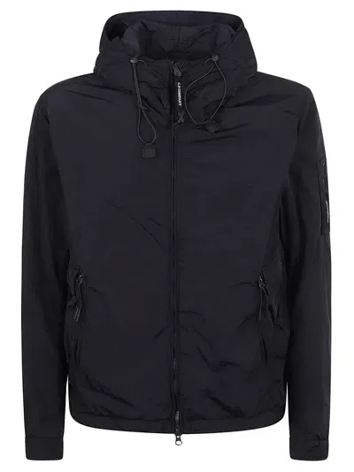 C.p. Company Pocket Zip Classic Windbreaker In Black