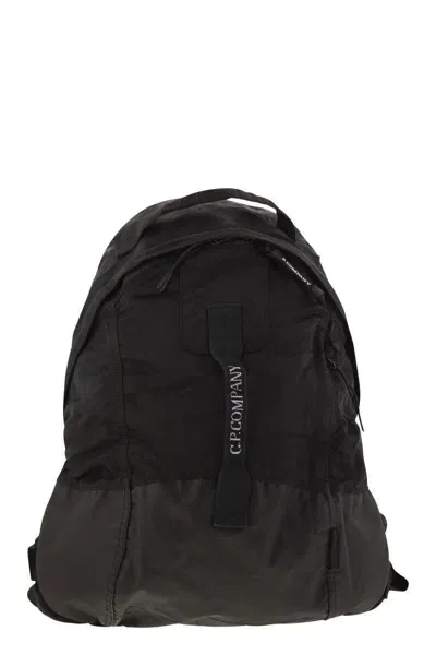 C.p. Company Rounded Nylon Backpack In Black