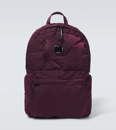 C.p. Company Technical Backpack In Burgundy