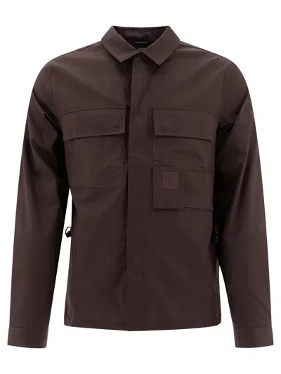 C.p. Company The Metropolis Serie Utility Jackets In Brown