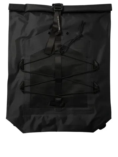 C.p. Company C.p.company "the Metropolis Series Rubber Reps Rolled" Backpack In Black