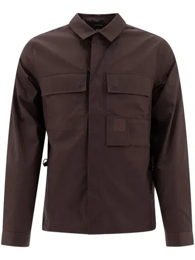 C.p. Company The Metropolis Series Shirt Jacket In Brown