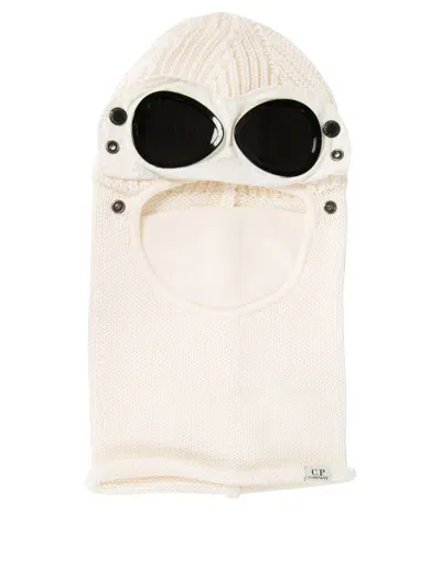 C.p. Company Wool Balaclava In White