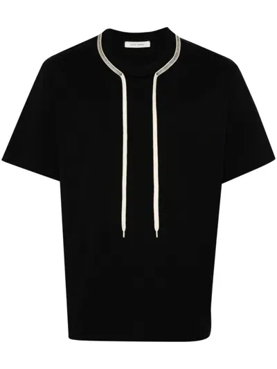 Craig Green Black Drawstring Cotton T-shirt