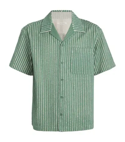 Craig Green Cotton Hand-frayed Shirt In Green