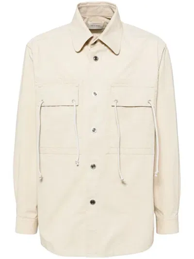 Craig Green Flap-pocket Poplin Shirt In Neutrals