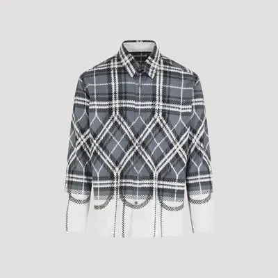 Craig Green Plaid Fade Shirt In Grey