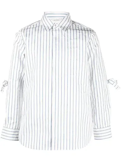 Craig Green Striped Long-sleeve Shirt In White