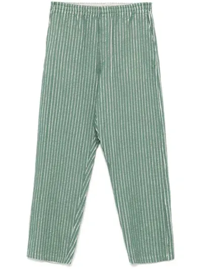 Craig Green Striped Trousers In Green