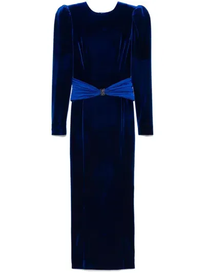 Cristallini Natalie Midi Dress In Blue