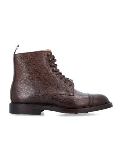 Crockett & Jones Classic Derby Dress Boots For Men In Brown