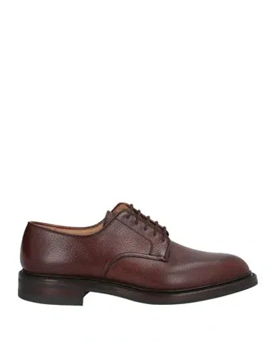 Crockett & Jones Gasmere Leather Derby Shoes In Brown