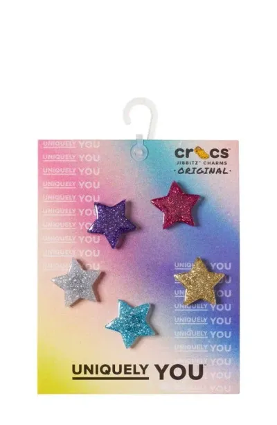 Crocs 5-pack Glitter Star Jibbitz Shoe Charms In Multi