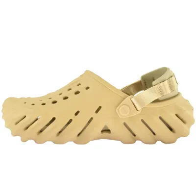 Crocs Echo Clogs Beige In Yellow