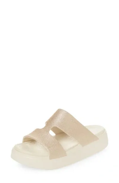 Crocs Getaway Platform Glitter H-strap In Stucco