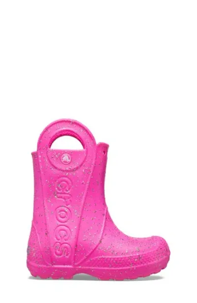 Crocs Kids' Handle It Rain Boot In Pink Crush