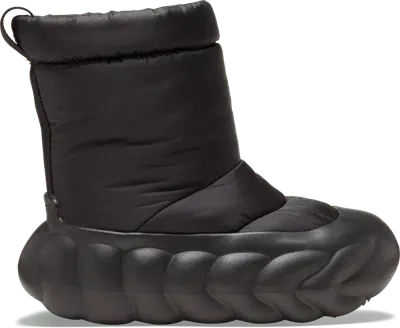 Crocs Overpuff Boot In Black/black