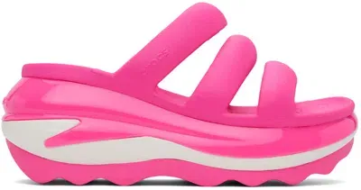 Crocs Mega Crush Triple Strap In Pink Crush