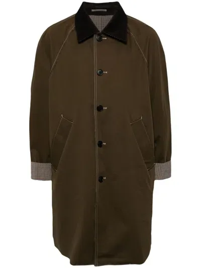 Croquis Reversible Trench Coat In Brown