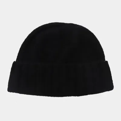 Cruciani Black Wool Hat