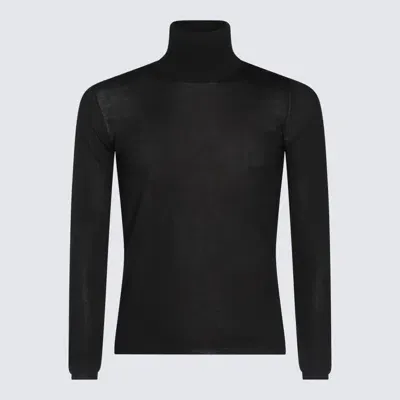 Cruciani Black Wool Knitwear