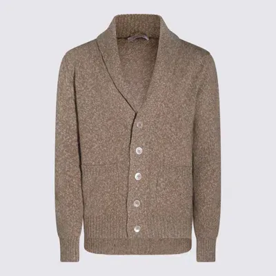 Cruciani Camel Wool Knitwear In Brown