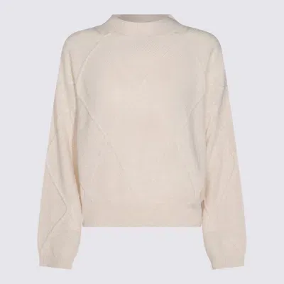 Cruciani Cream Wool Knitwear In White