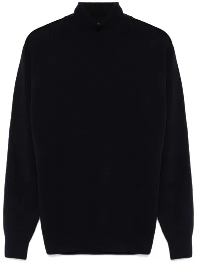 Cruciani Fine-knit Sweater In Blue