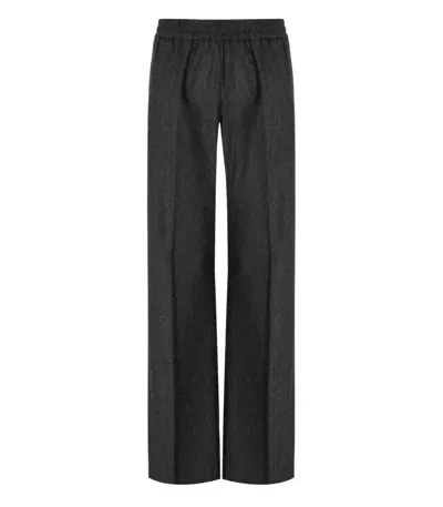 Cruna Ilaria Dark Grey Trousers In Black