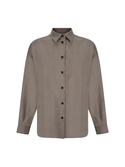 Cruna Oversized Shirt In Beige