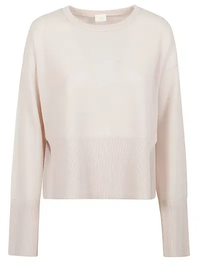 Ct Plage Cashmere Crenweck Sweater In White