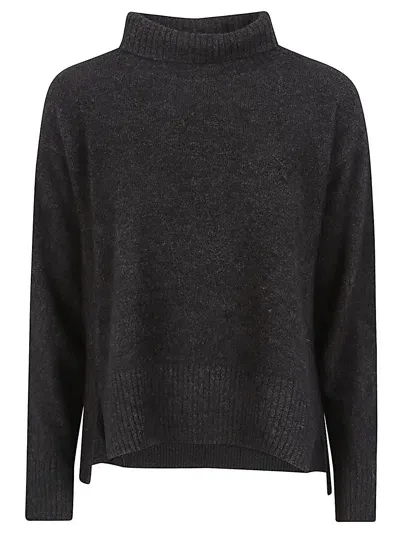 Ct Plage Wool High Neck Sweater In Grey